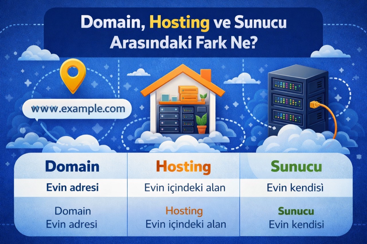 Domain, Hosting ve Sunucu Arasındaki Fark Ne?